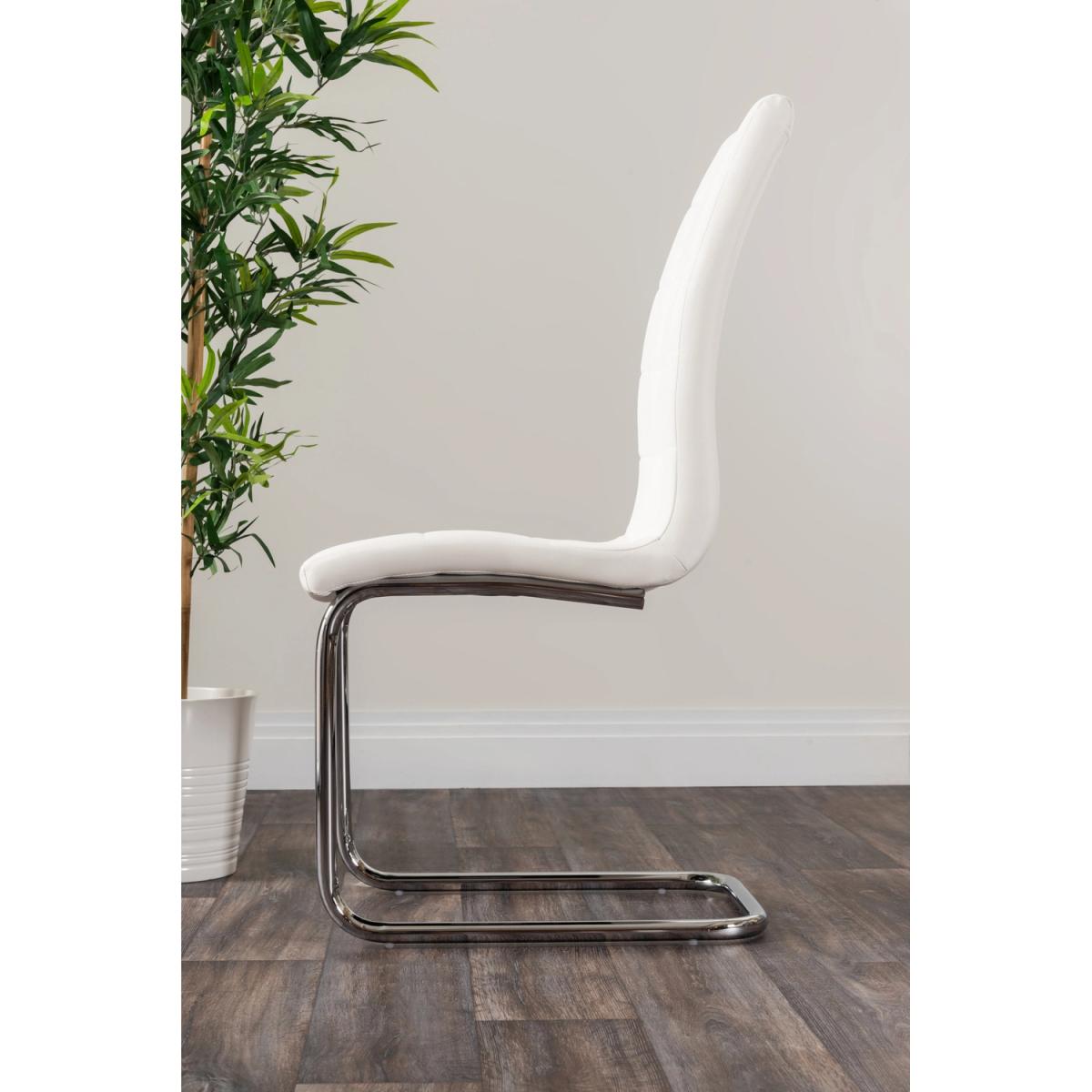 Pivero 6 Black Dining Table and 6 Murano Chairs - White – image 4