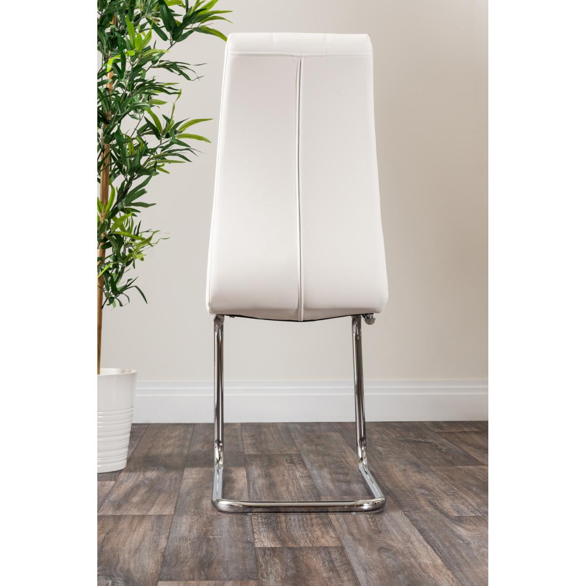 Pivero 6 Black Dining Table and 6 Murano Chairs - White – image 5