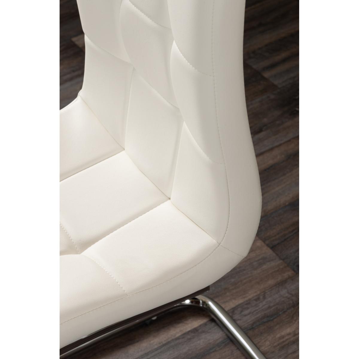 Pivero 6 Black Dining Table and 6 Murano Chairs - White – image 8