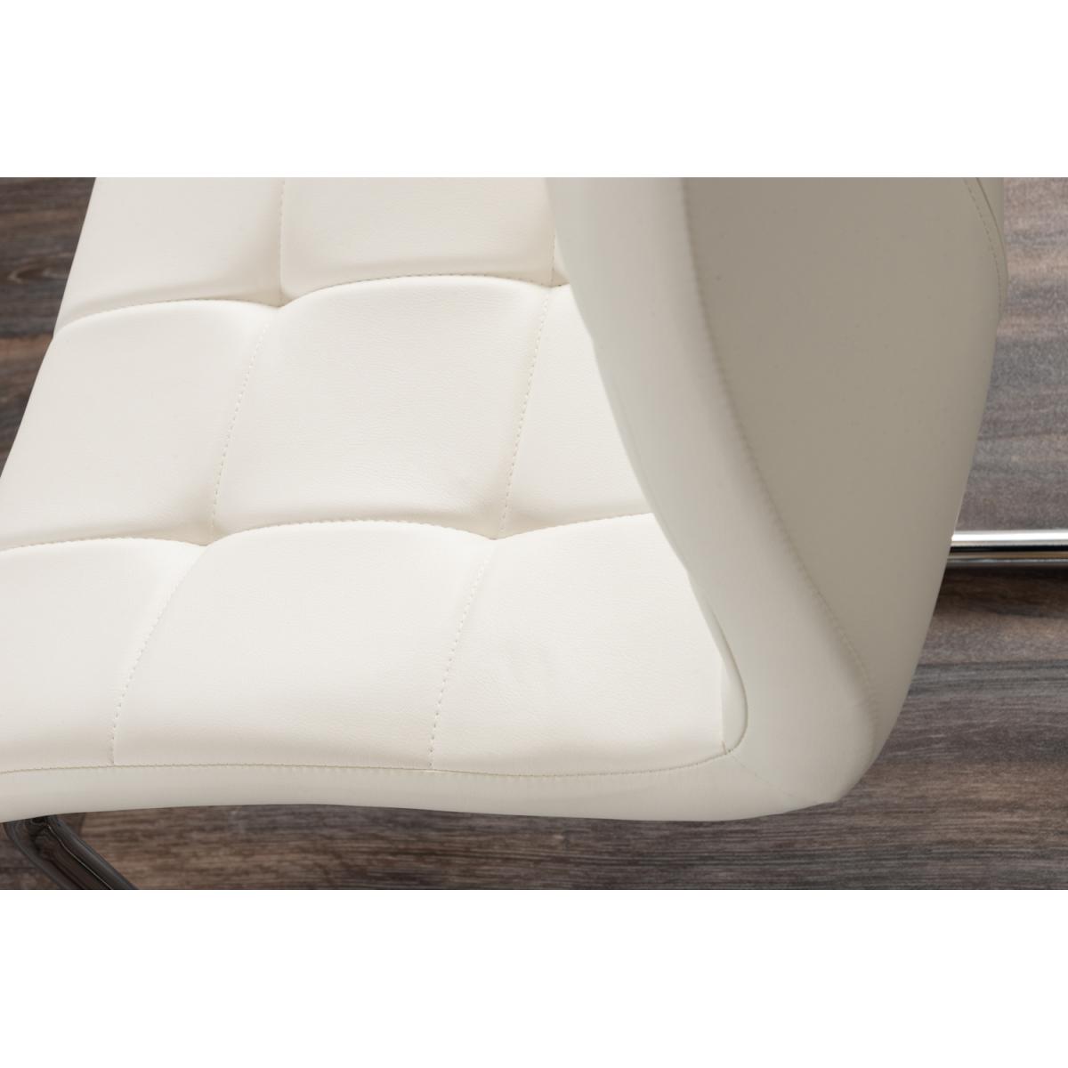 Pivero 6 Black Dining Table and 6 Murano Chairs - White – image 9