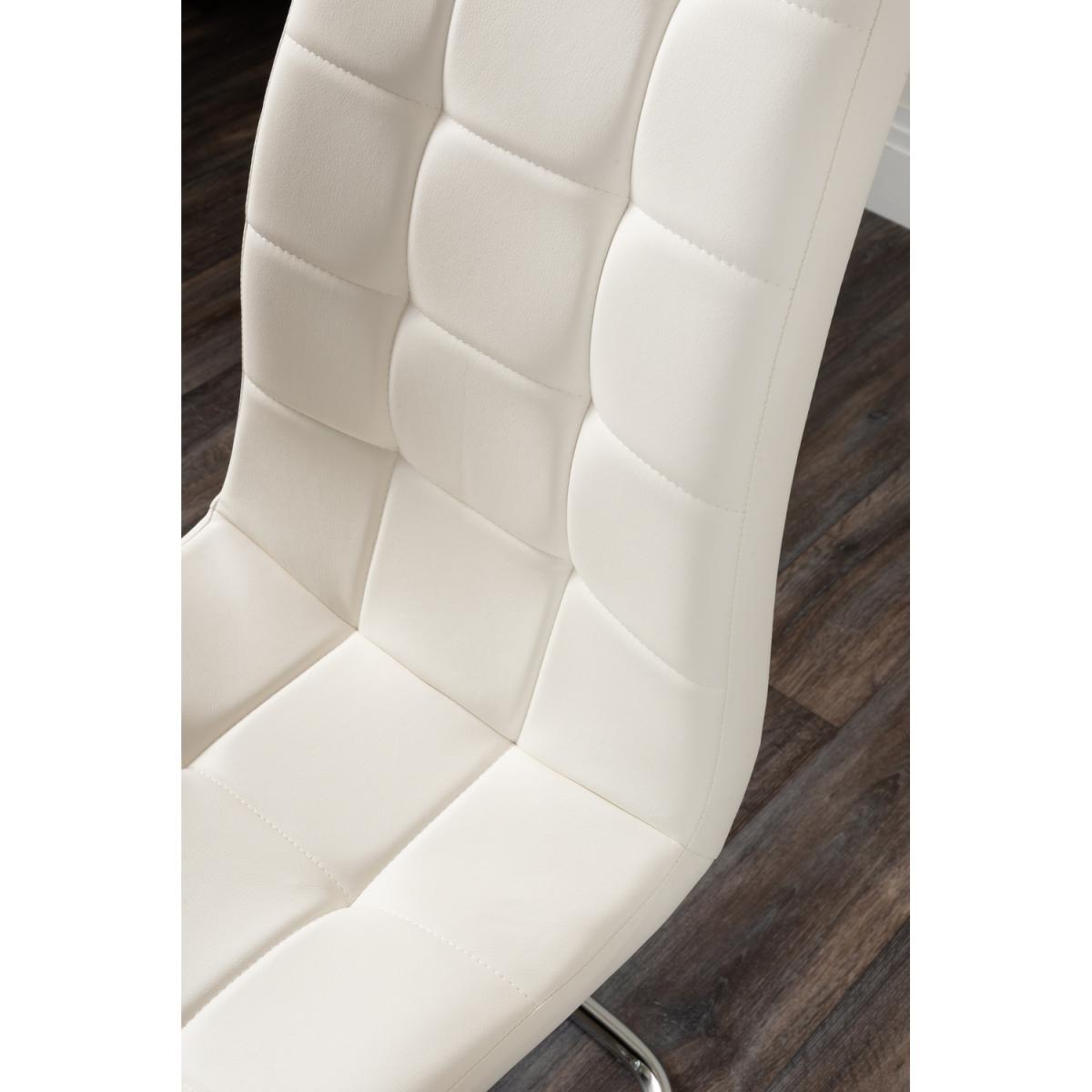 Pivero 6 Black Dining Table and 6 Murano Chairs - White – image 10