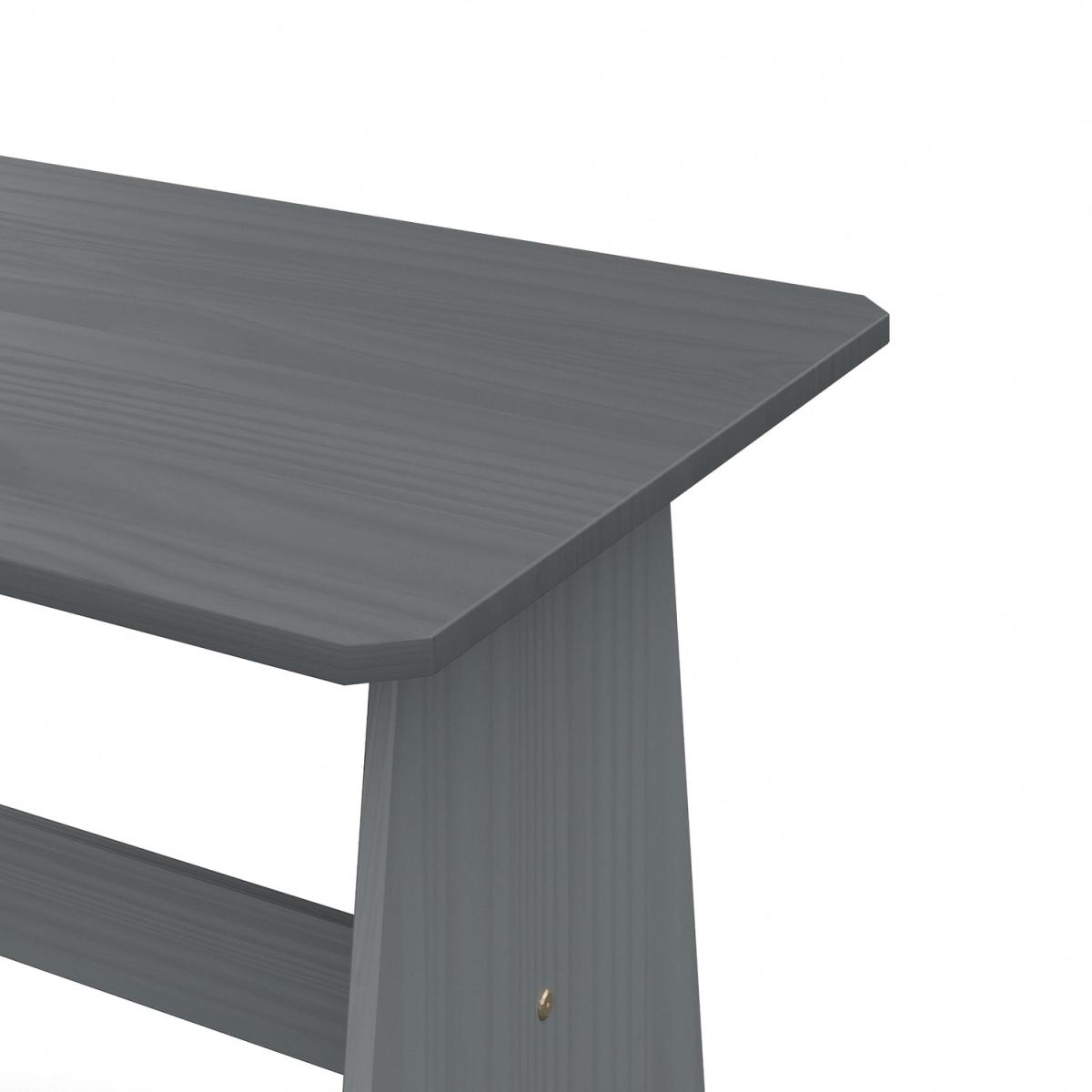 Layla Corner Dining Set with Table and Benches - Grey / Grey Top – image 58