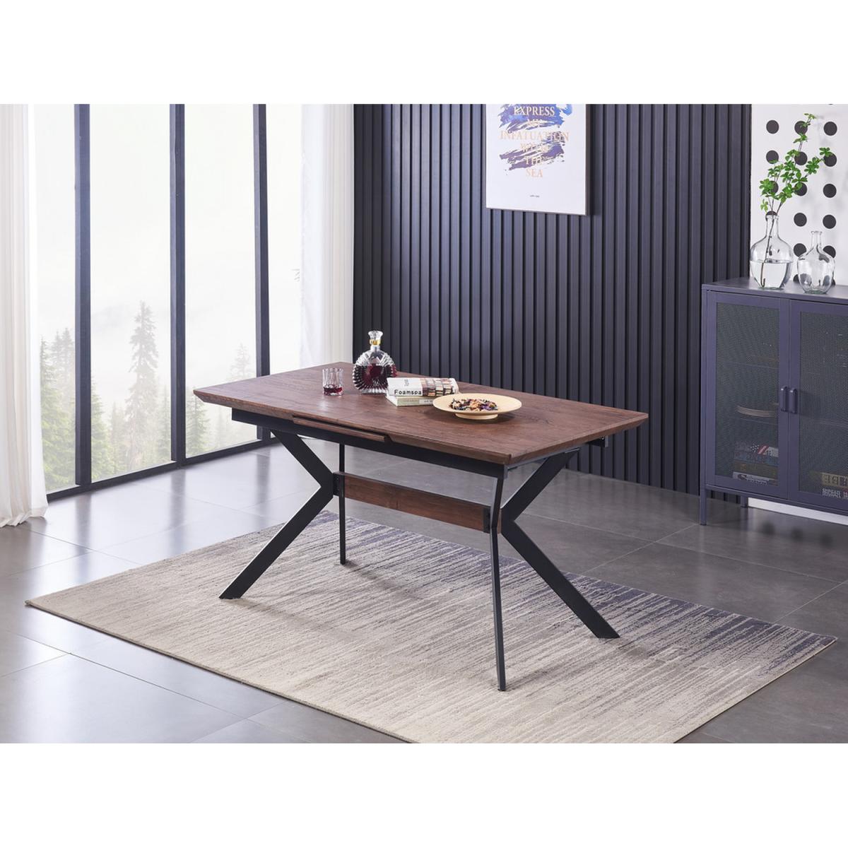 Soho Blaze LUX Dining Set Includes a Table and Chairs Set of 6 - Black – image 2