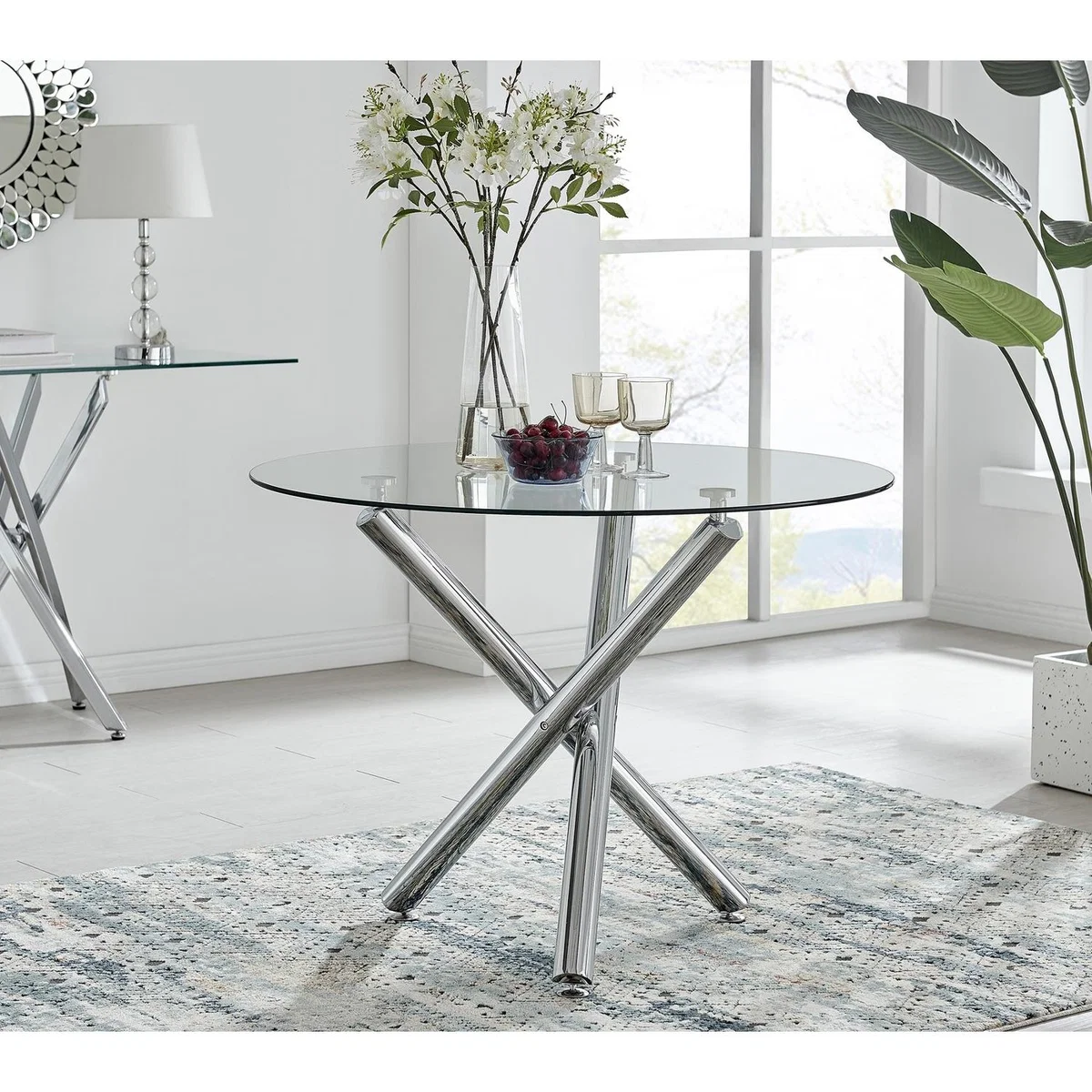 Selina Round Dining Table  2 Lorenzo Chairs - Yellow – image 8