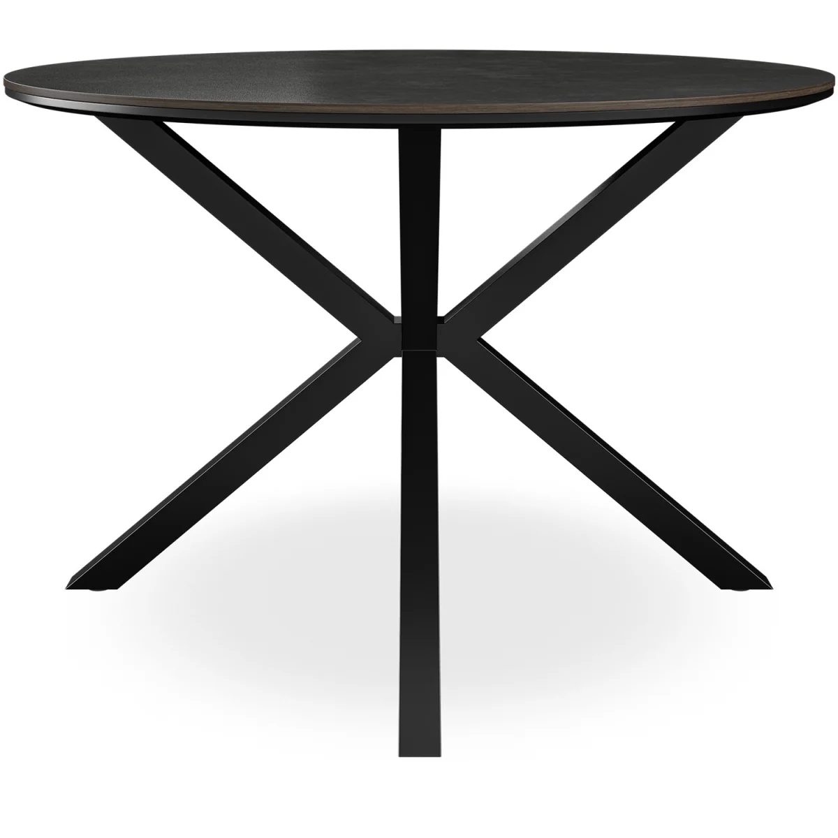 Calne Concrete Table W Blk Leg+ Raye Velvet Dining Chair Set Of 6 - Grey – image 3