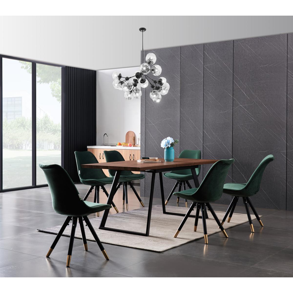 Sofia Toga LUX Dining Set with a Table and Chairs Set of 6 - Green – image 4