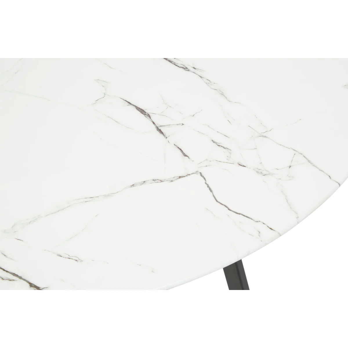 Weston 7 Piece Round Marble Effect Dining Table with 6 Chairs Set – image 3