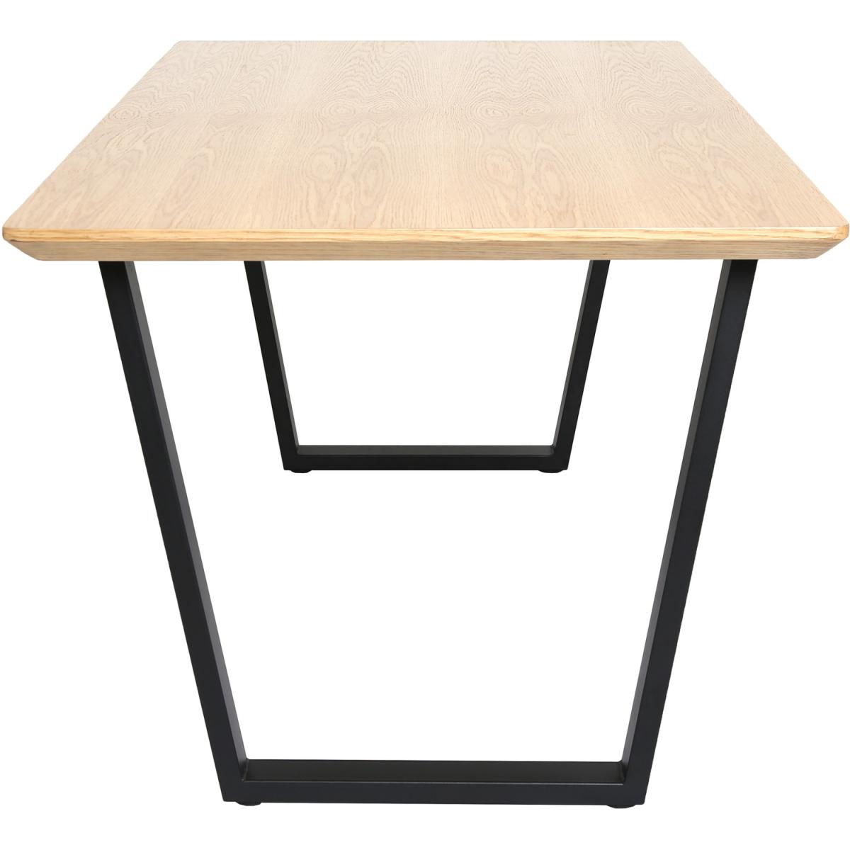 Oak Table with 4 Thetis Boucle Chairs - Boucle Beige – image 6