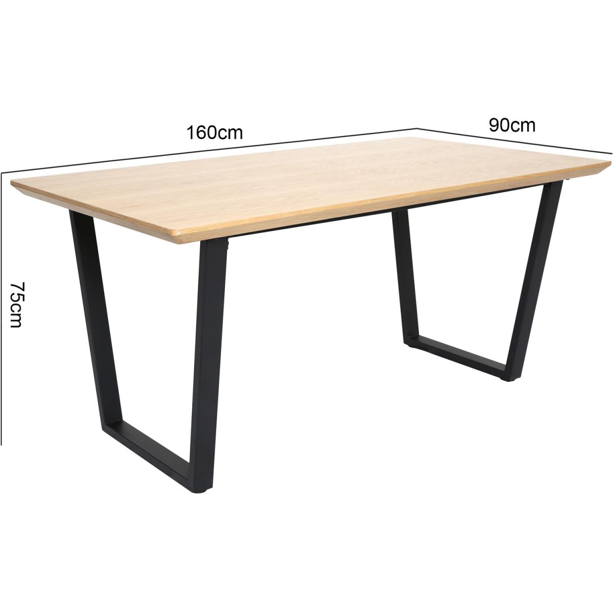 Oak Table with 4 Thetis Boucle Chairs - Boucle Beige – image 8