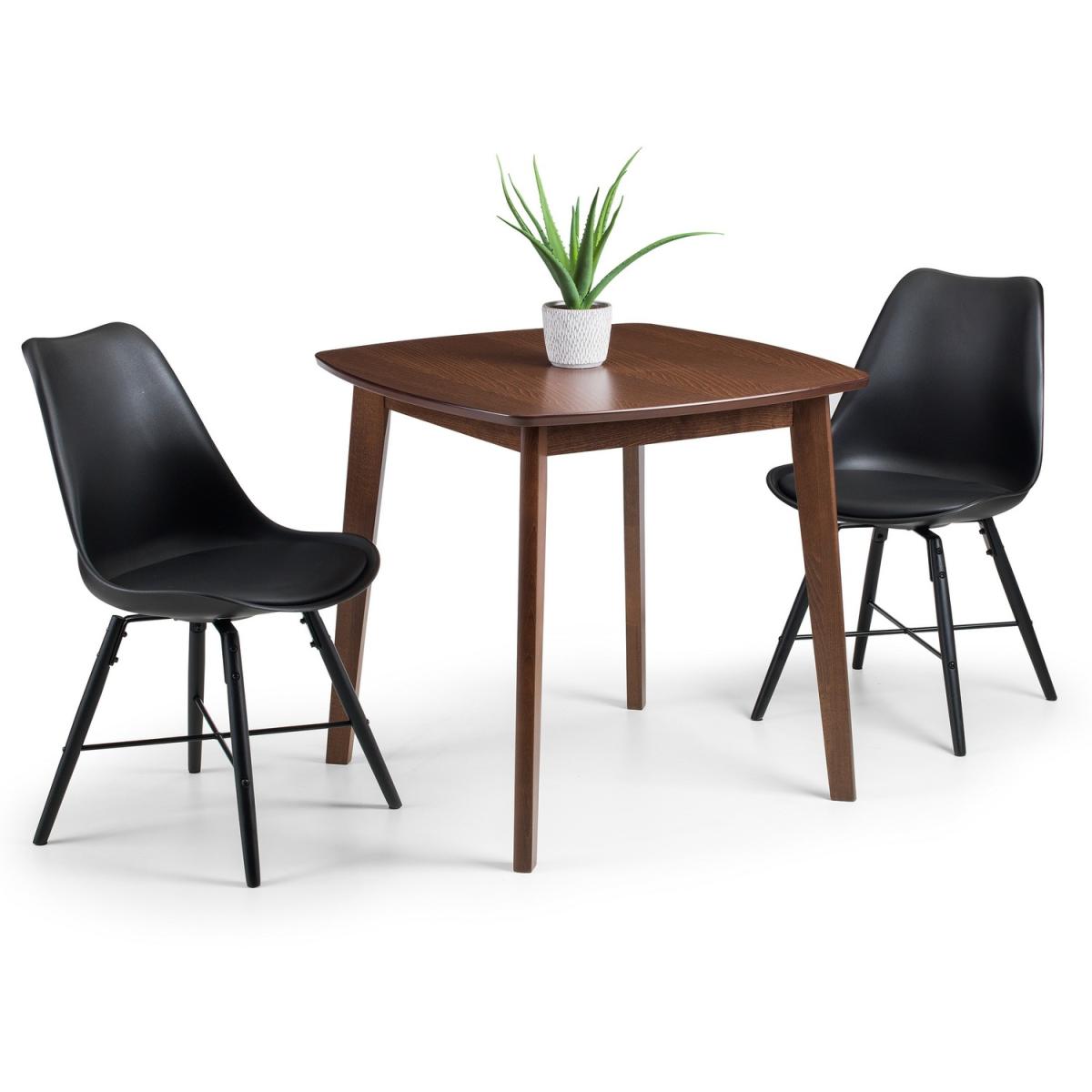 Lennox Square Table and Kari Chairs Set - Black – image 3