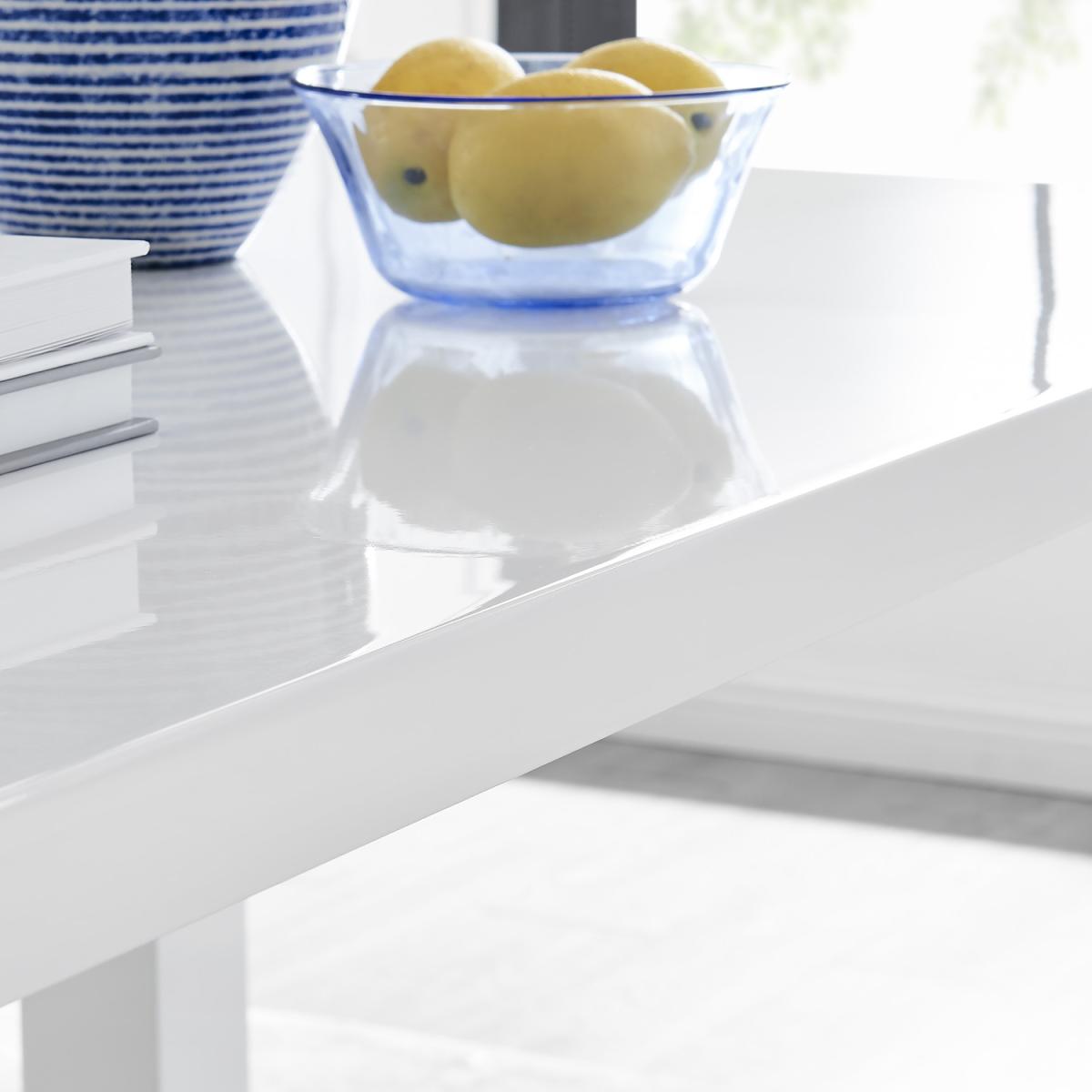 Pivero 4 White Dining Table and 4 Gold Leg Milan Chairs - Yellow – image 15