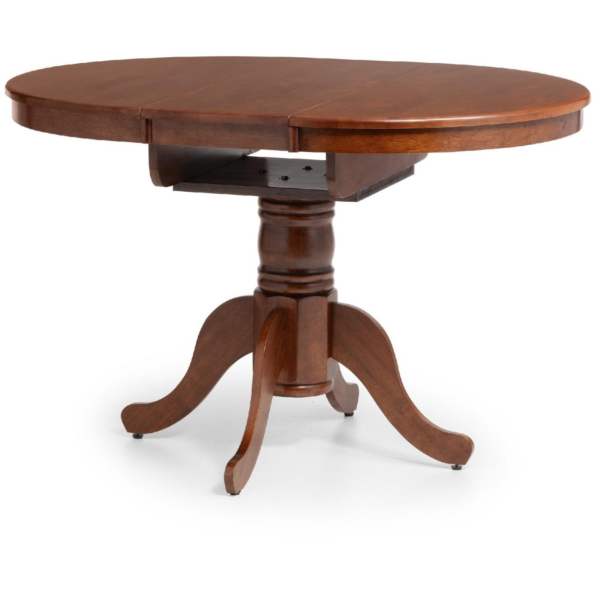 Canterbury Round Extending Table and Chairs Set - Brown – image 2