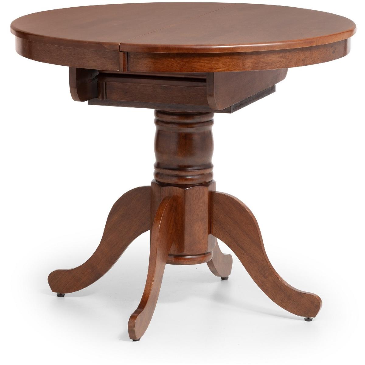 Canterbury Round Extending Table and Chairs Set - Brown – image 3