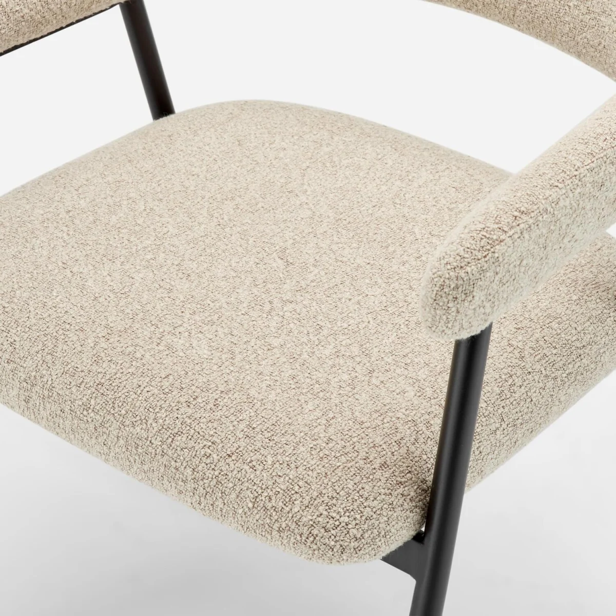 Adley Round Grey Concrete Effect Dining Table 4 Delos Chairs - Beige – image 11
