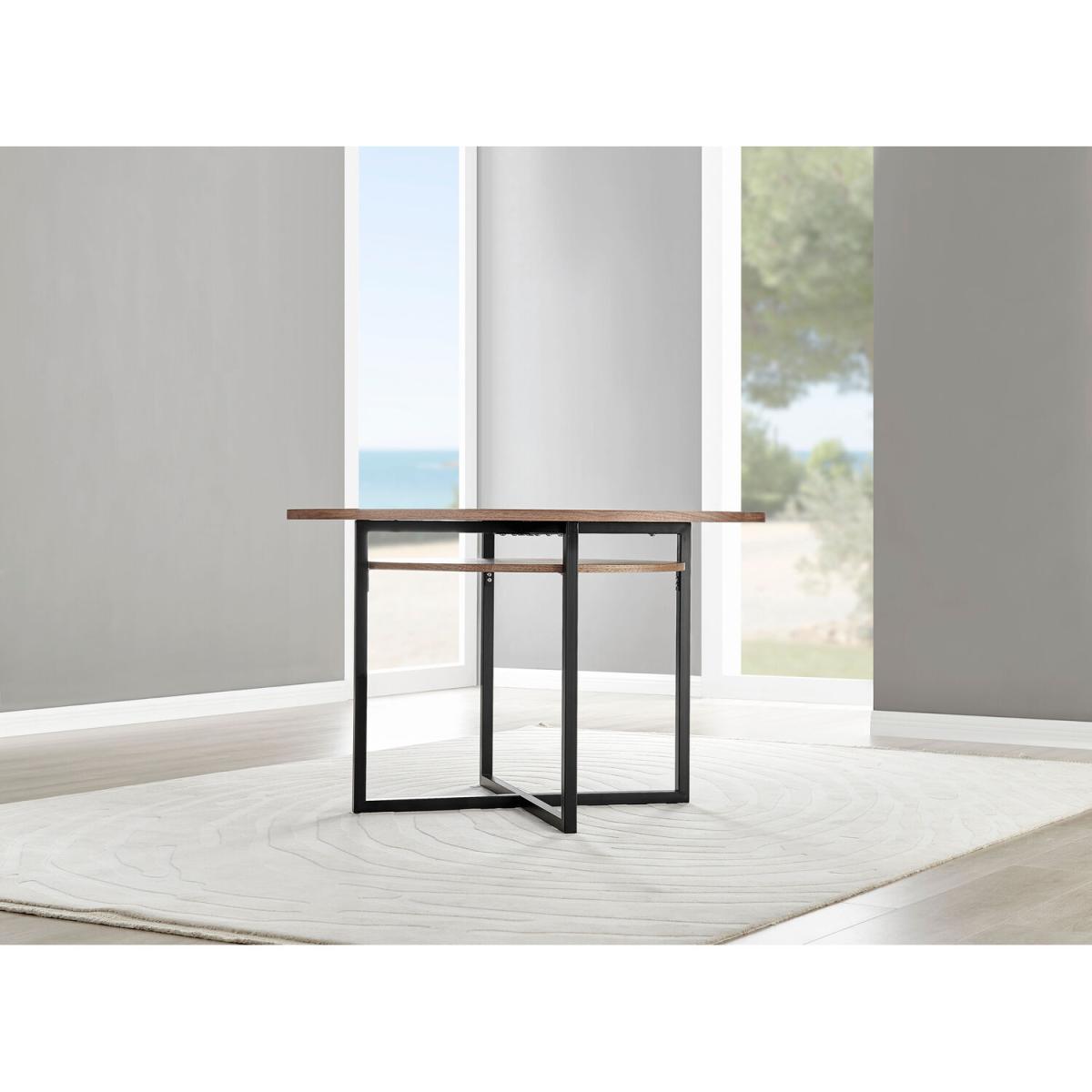 Adley Brown Wood Storage Dining Table and 4 Willow Chairs - Mustard – image 10