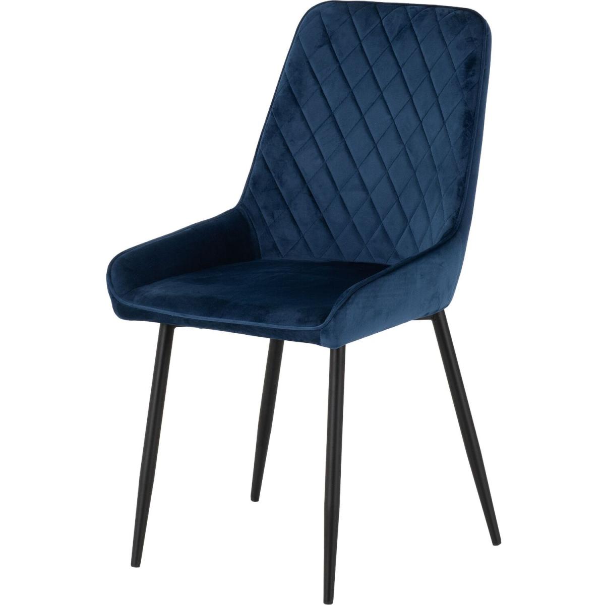 Quebec Straight Edge Dining Set with 4 Avery Chairs - Sapphire Blue Chairs – image 8