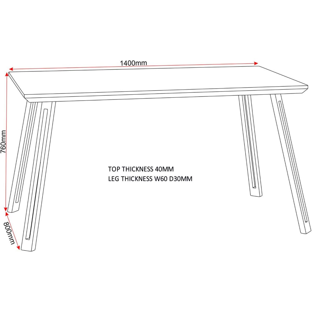 Quebec Straight Edge Dining Set with 4 Avery Chairs - Sapphire Blue Chairs – image 10
