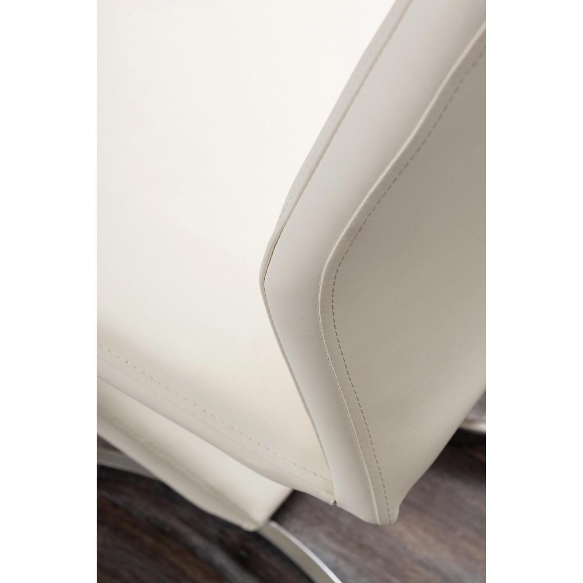 Monza White High Gloss Dining Table  6 Willow Chairs - White – image 5