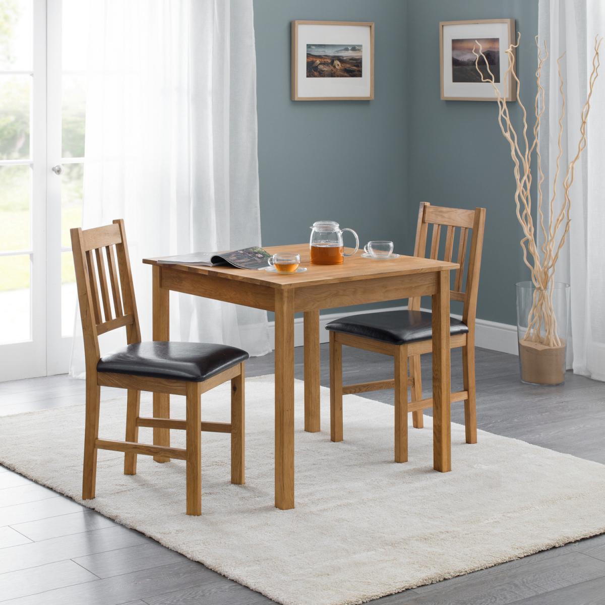Coxmoor Oak Square Table and Chairs Set - Brown – image 3