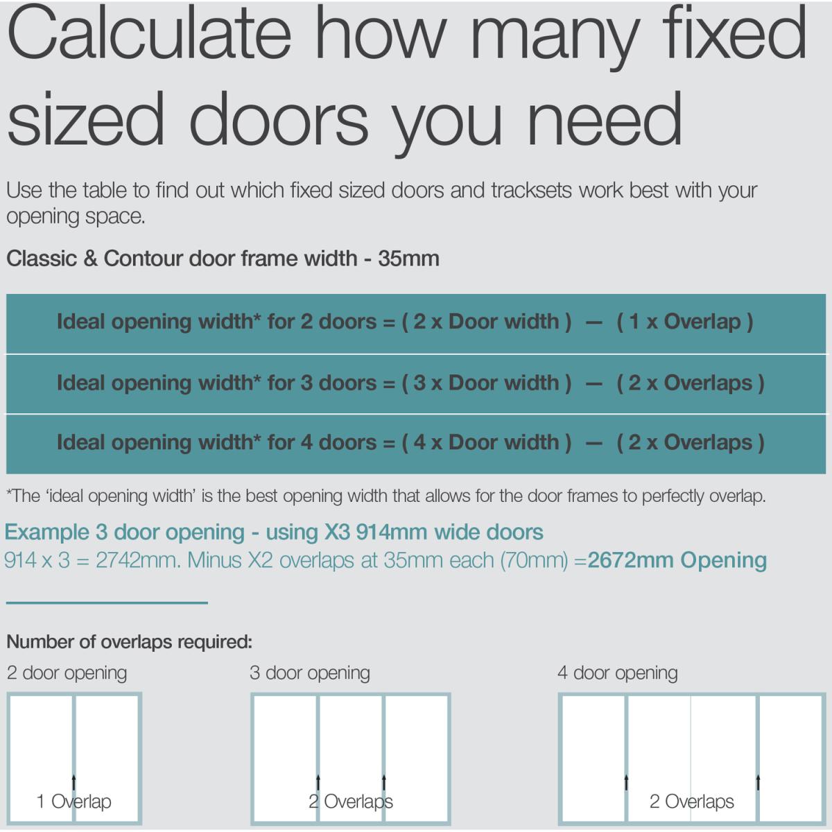 Spacepro Frame & 914mm Mirrored Contour Sliding Door Kit - Silver / 2 – image 3