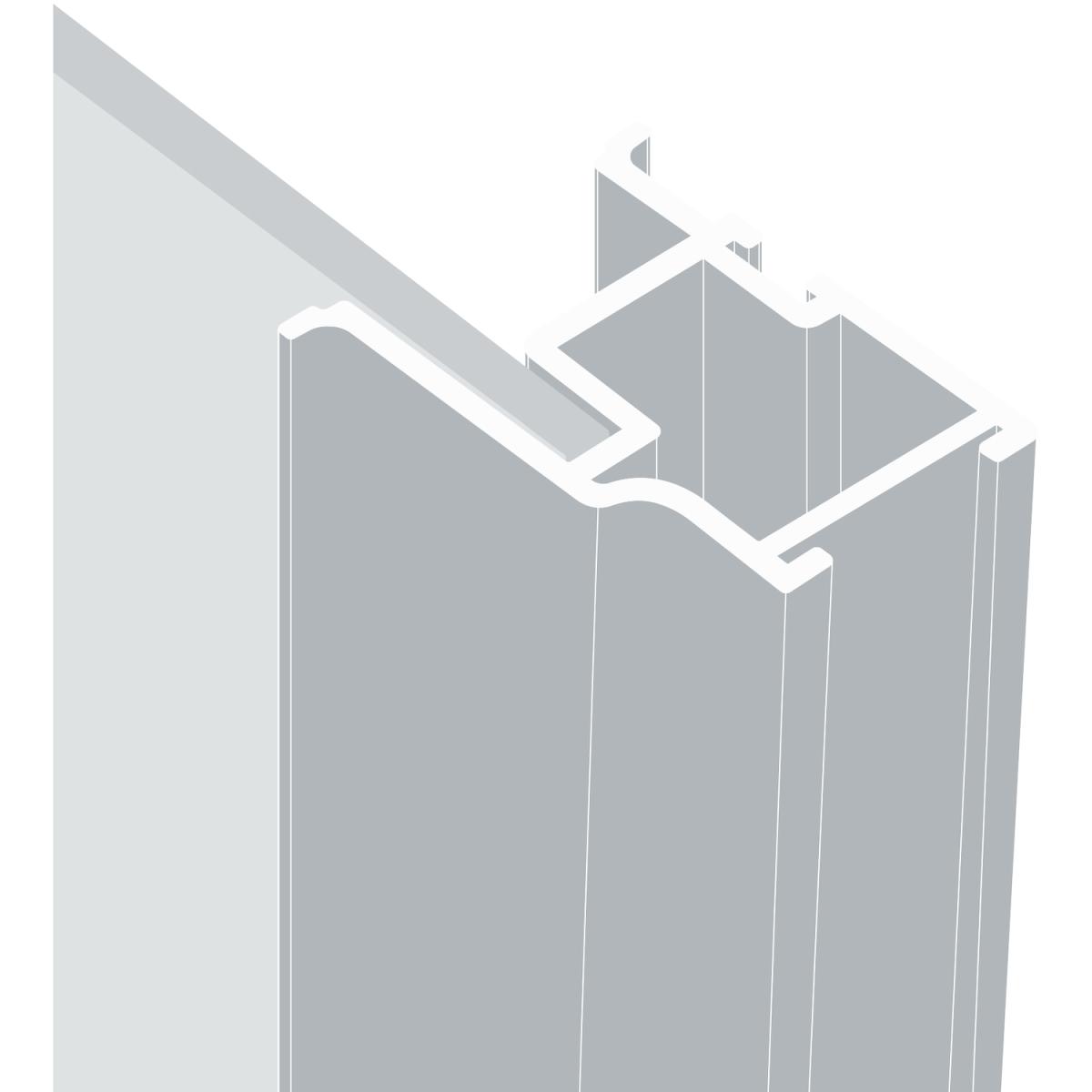 Spacepro Frame & 914mm Mirrored Contour Sliding Door Kit - Silver / 2 – image 5