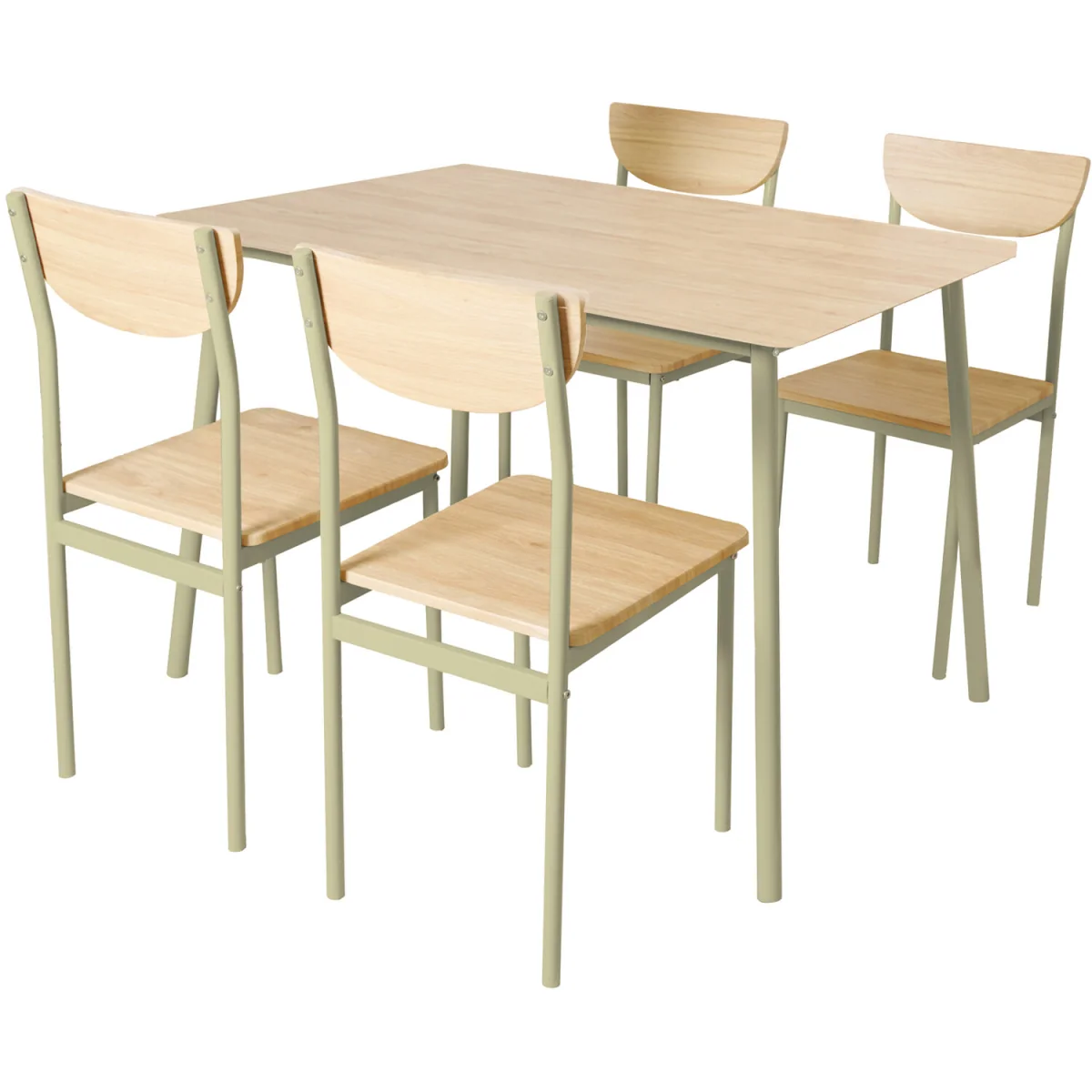 Eden Dining Table and Chairs Set - Natural – image 2