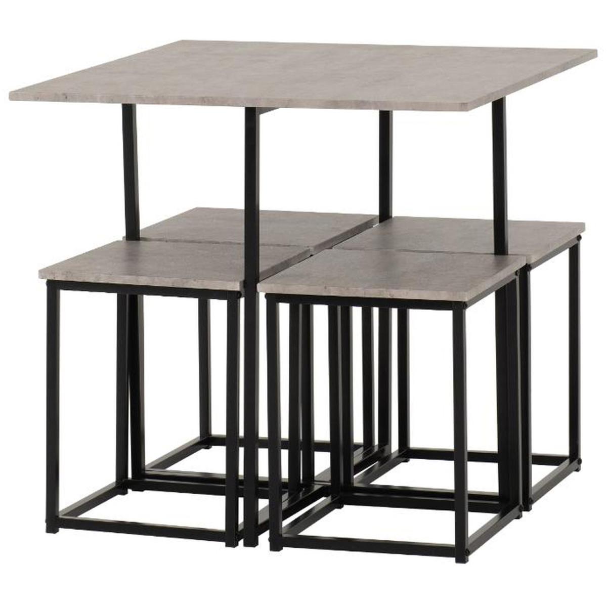 Kent Stowaway Dining Set - Stone Effect – image 4