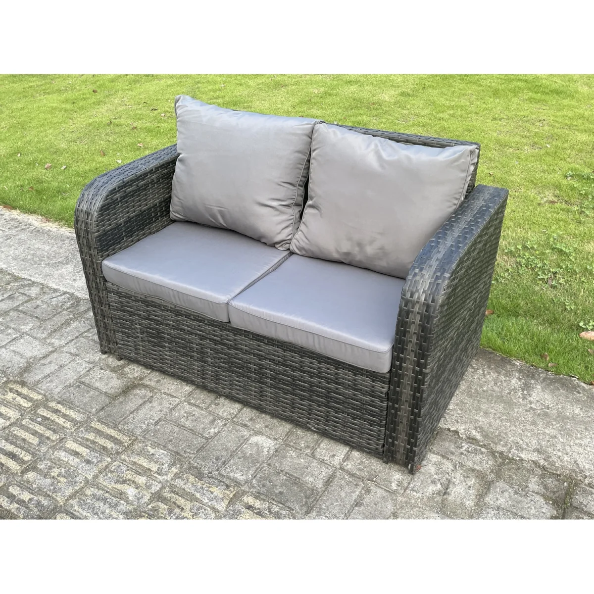 Rattan 4 Seater Adjustable Dining Set Love Sofa Reclining Chairs – image 5
