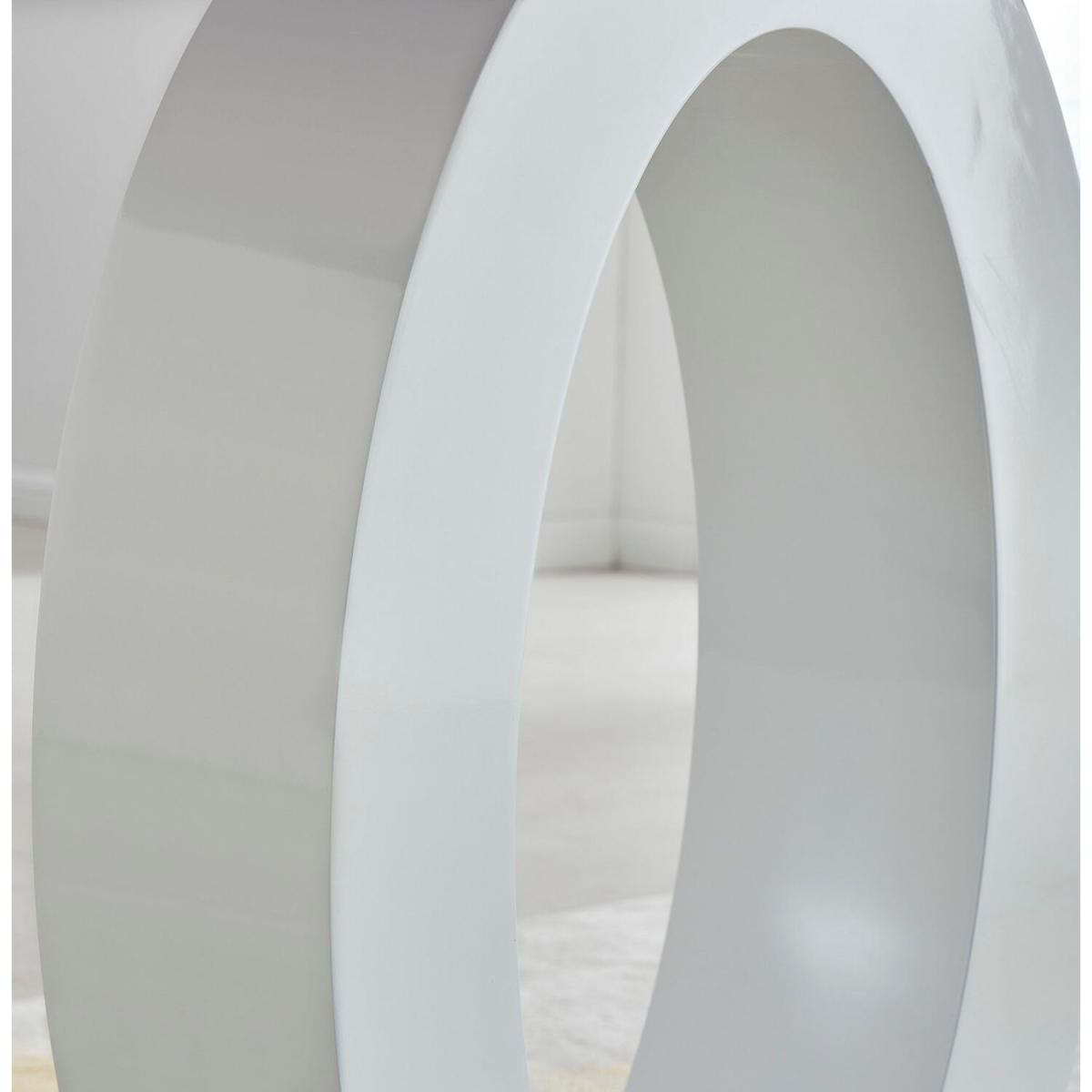 Giovani Round Black Large 120cm Table 4 Milan Black Leg Chairs - White – image 3