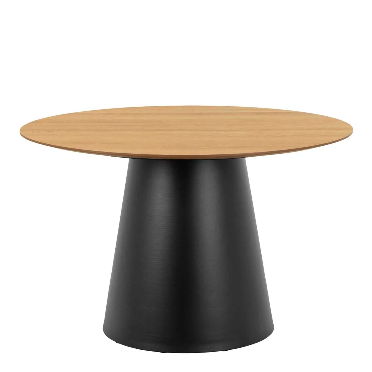 Auckland Round Dining Set Effect Table with 4 Swivel Chairs - Black – image 2
