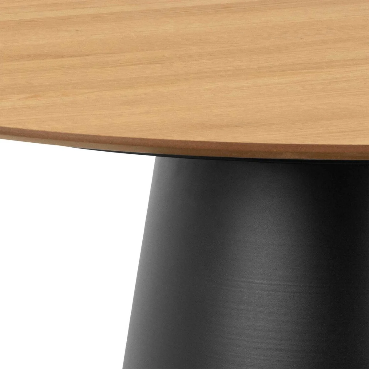 Auckland Round Dining Set Effect Table with 4 Swivel Chairs - Black – image 3