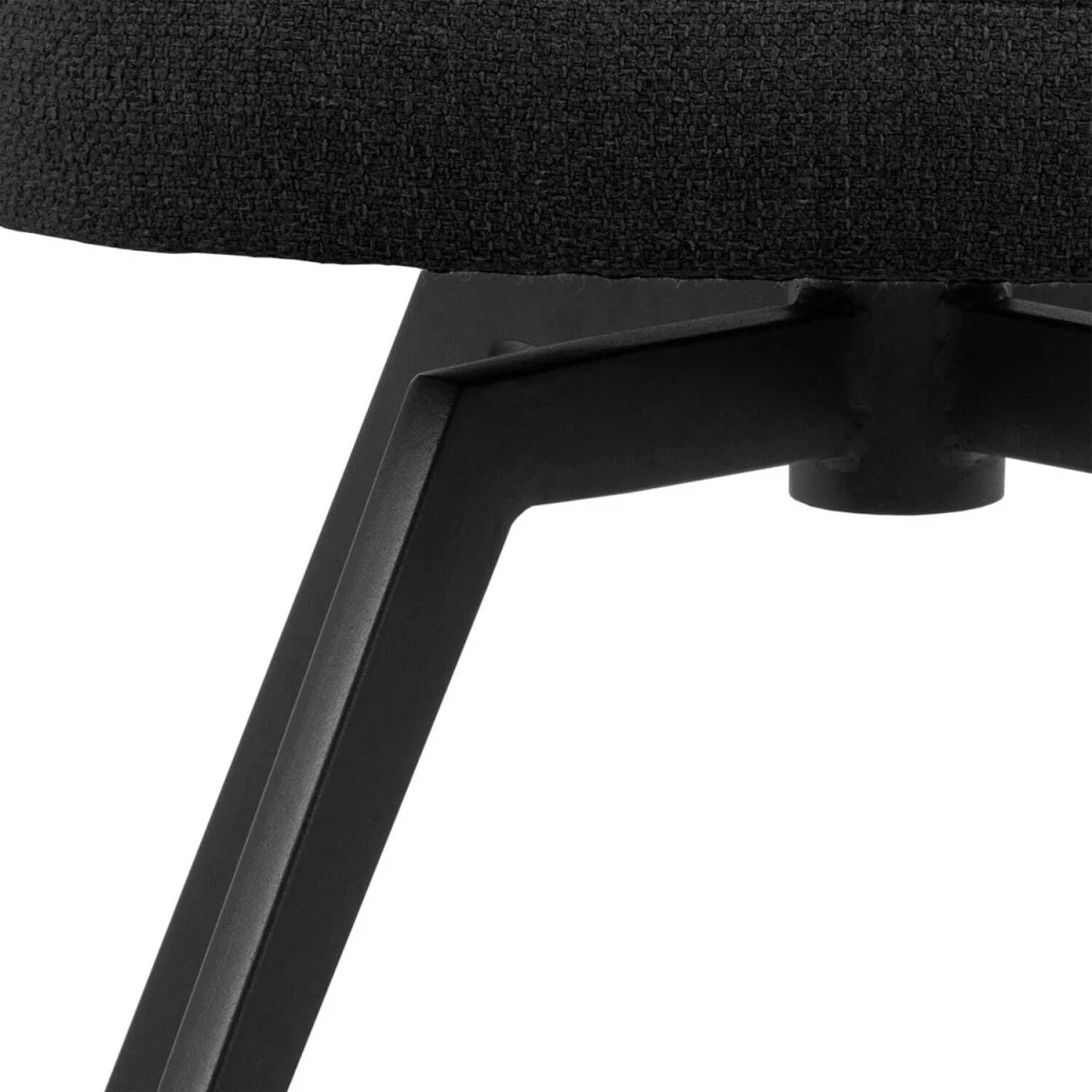 Auckland Round Dining Set Effect Table with 4 Swivel Chairs - Black – image 6