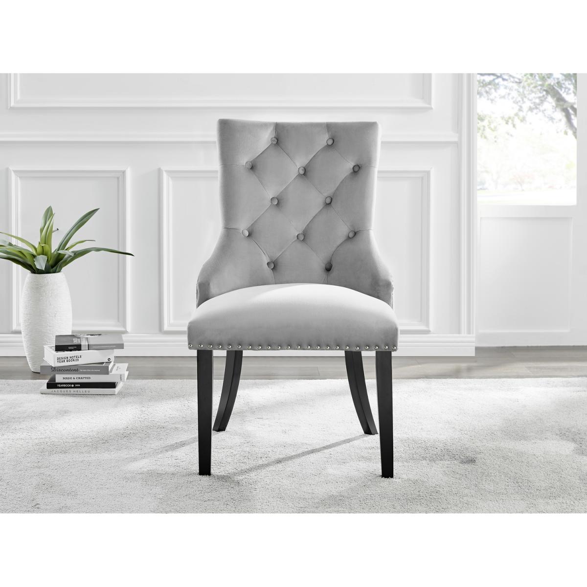 Athens White Marble Dining Table and 6 Belgravia Black Leg Chairs - Blue – image 15