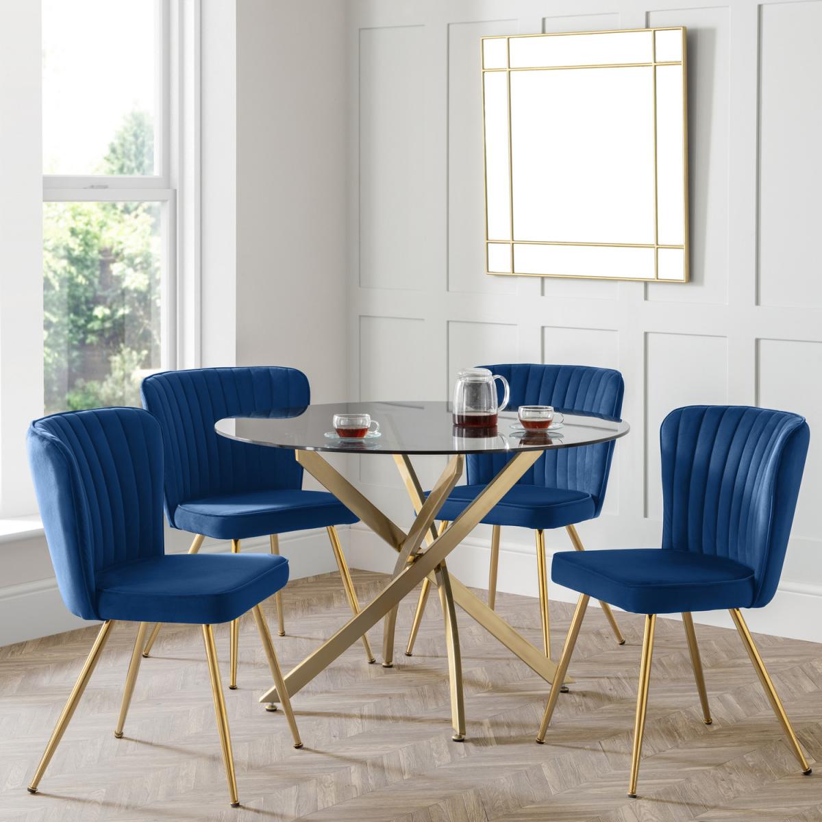 Monero Round Table and Cannes Chairs Set - Grey – image 2