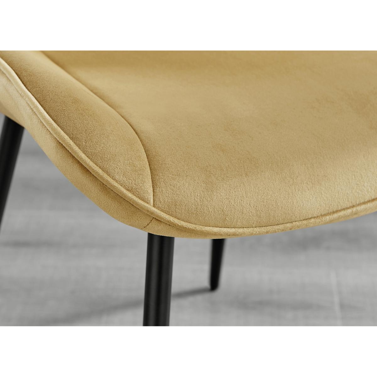 Santorini White Round Dining Table with 6 Pesaro Black Leg Chairs - Cream – image 25