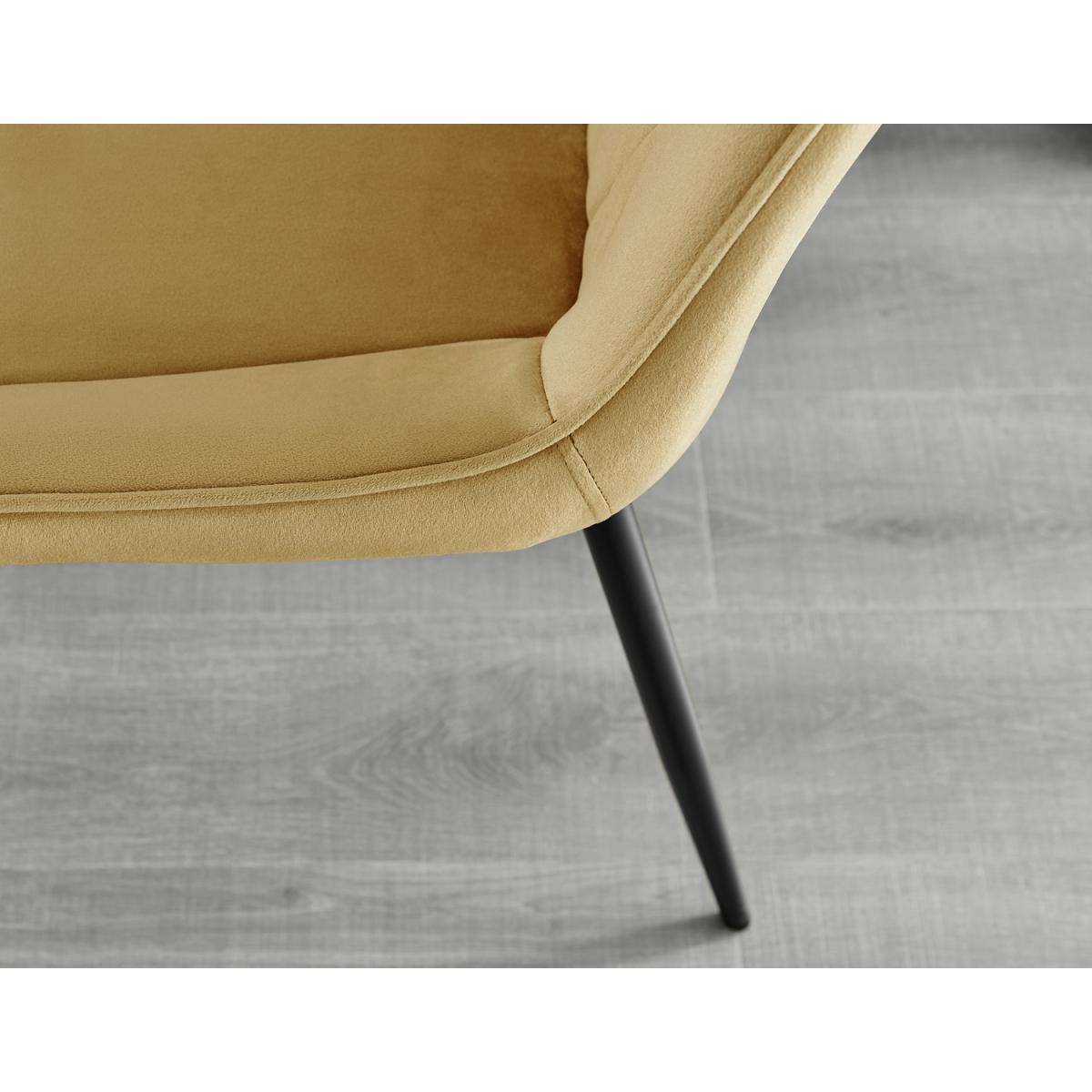 Santorini White Round Dining Table with 6 Pesaro Black Leg Chairs - Cream – image 27
