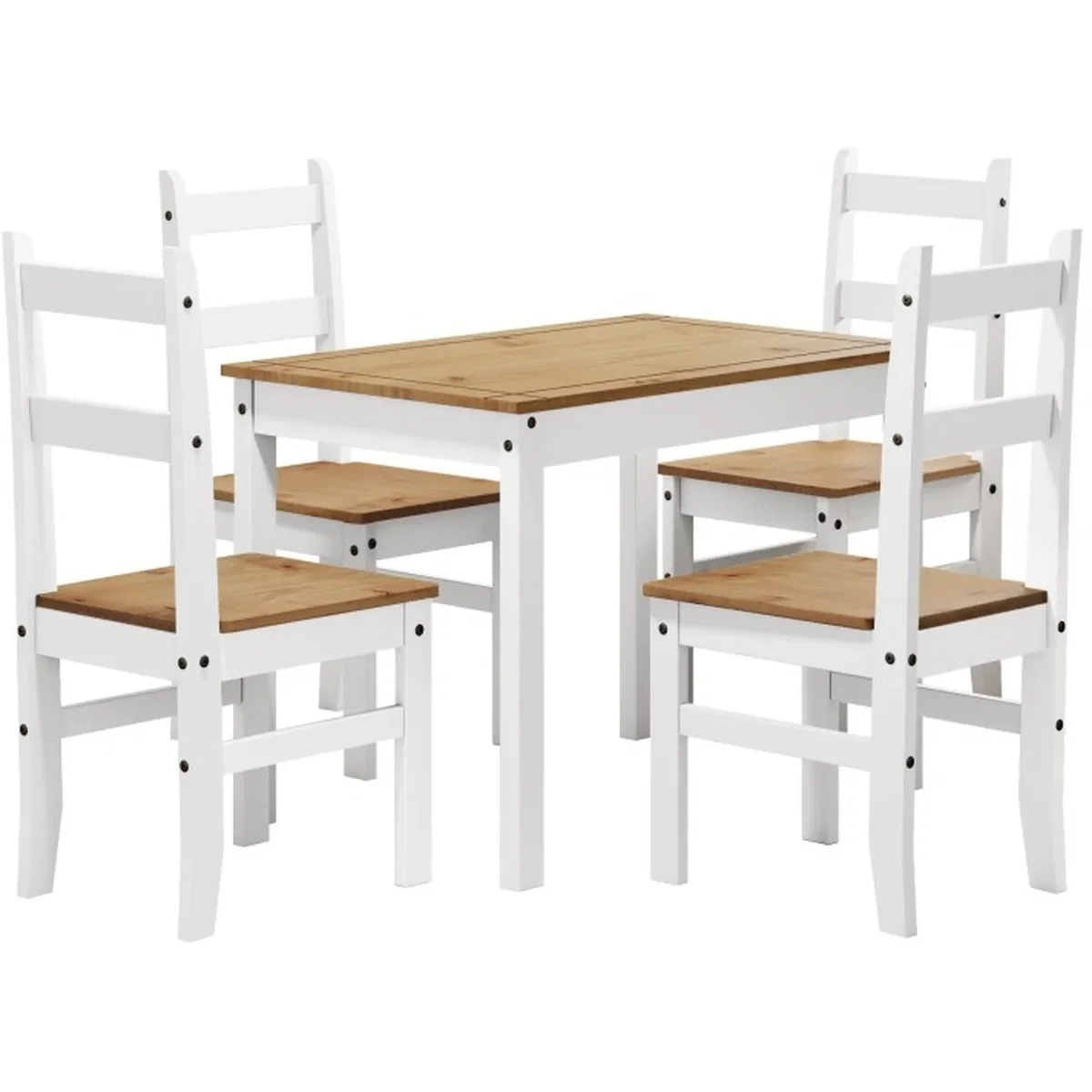 Mercers Furniture Corona Budget Dining Set - Distressed White Wax – image 2