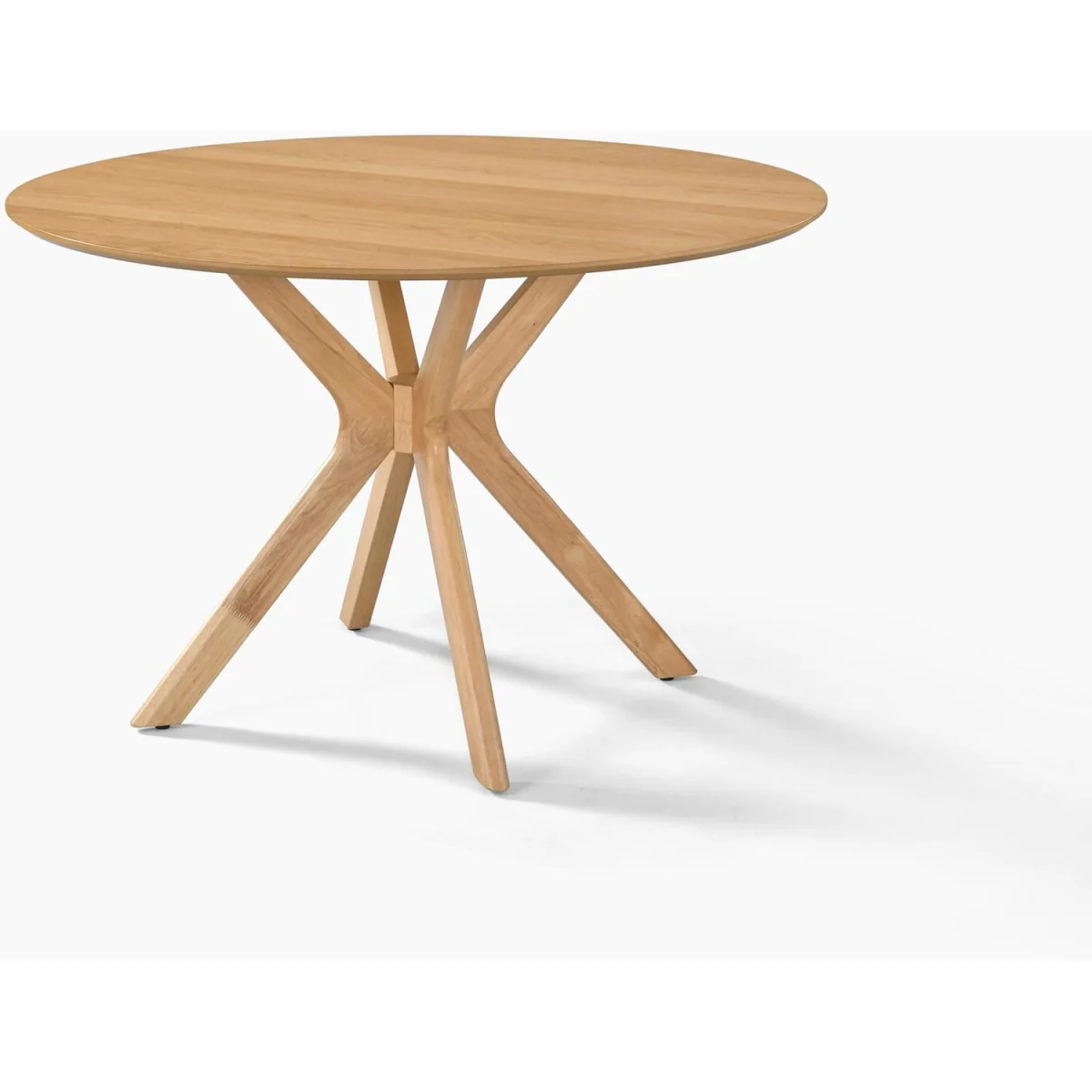 Mette Round Oak Veneer Dining Table 4 Bonnie Chairs - Oak – image 4