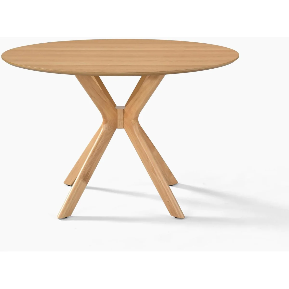 Mette Round Oak Veneer Dining Table 4 Bonnie Chairs - Oak – image 5