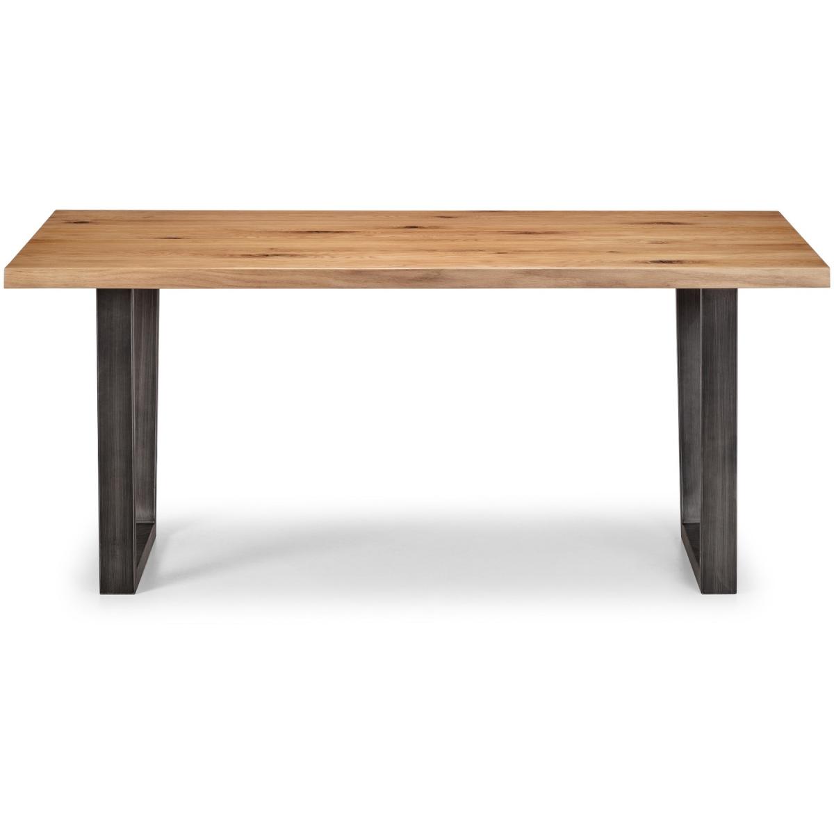 Brooklyn Oak Rectangular Table and Soho Chairs Set - Grey / 1 Table and 4 Chairs – image 4