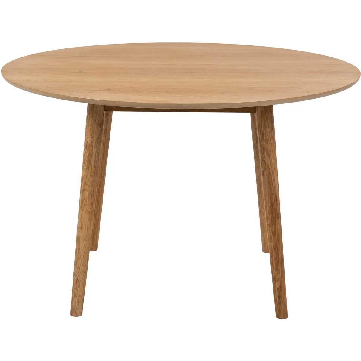 Nagano Round Dining Table in Oak 120cm includes 4 Femke Dining Chairs in Olive Green - Oak & Olive Green – image 7