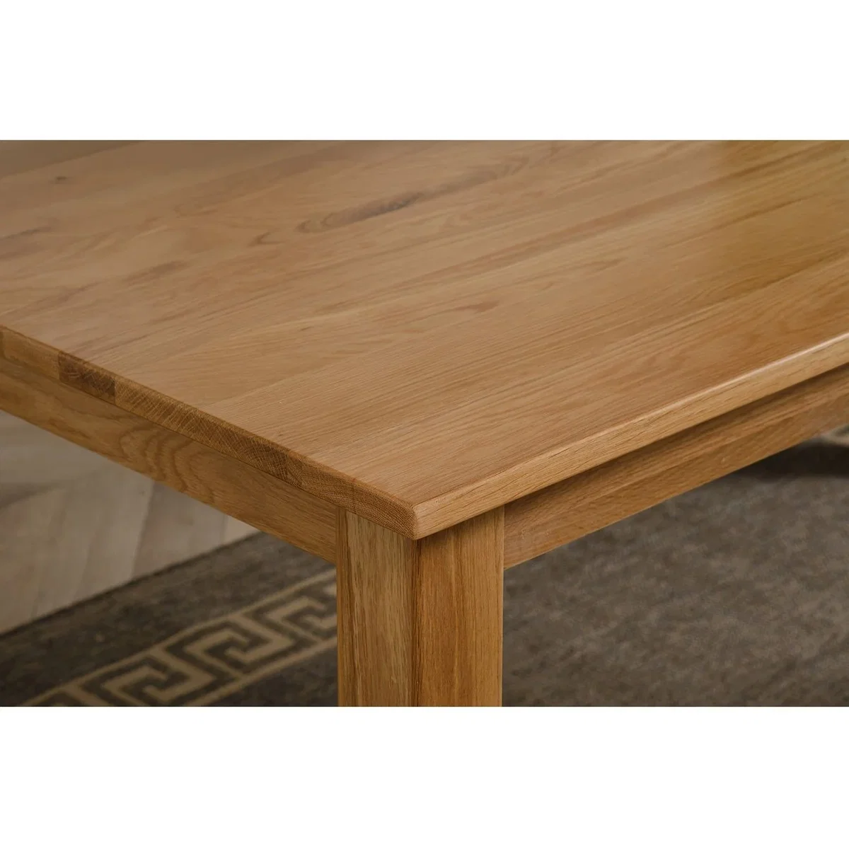 Oslo 150 x 90 cm Medium Oak Dining Table and 6 Lola Leather Chairs - Red – image 10