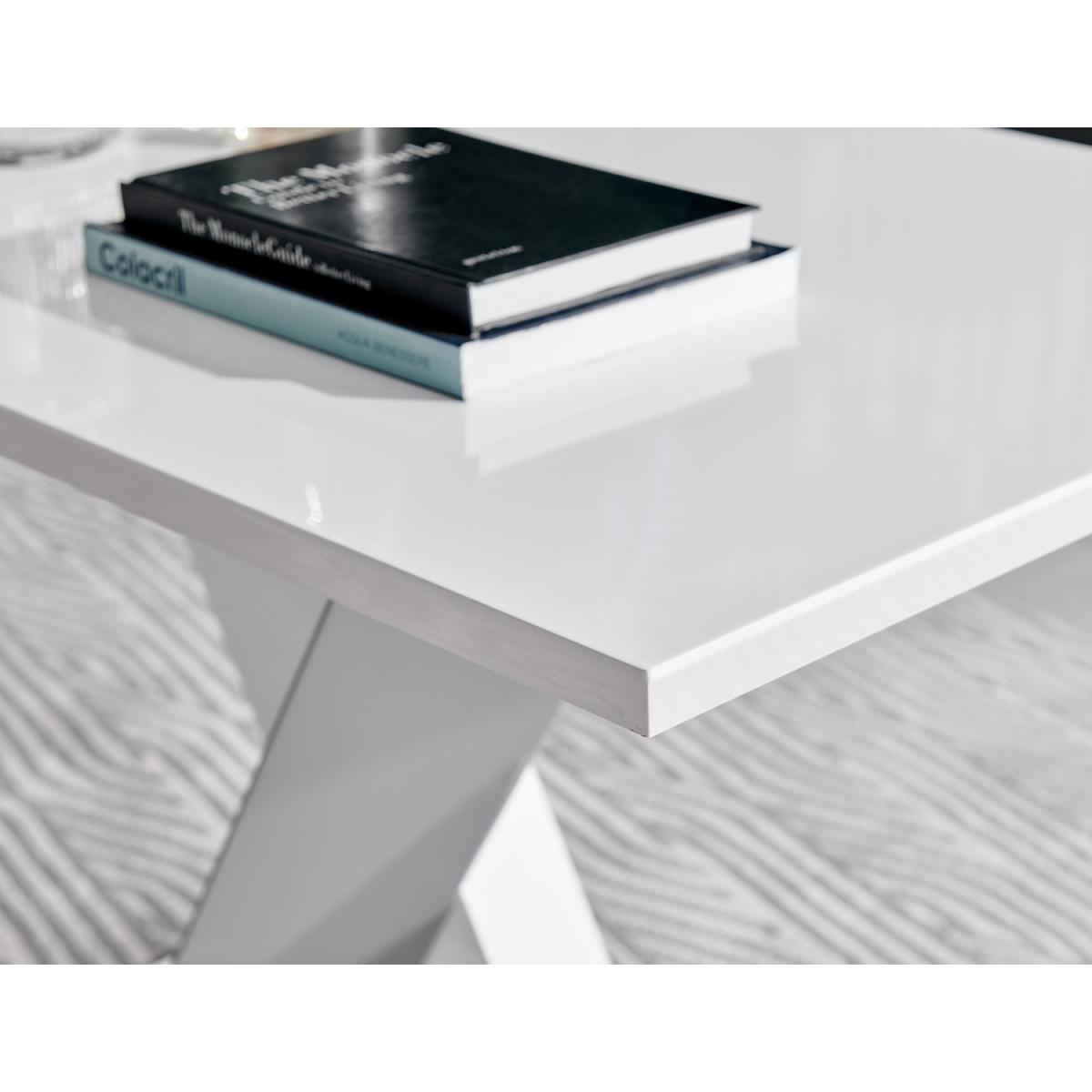 Monza 4 WhiteGrey Dining Table  4 Milan Black Leg Chairs - Yellow – image 3