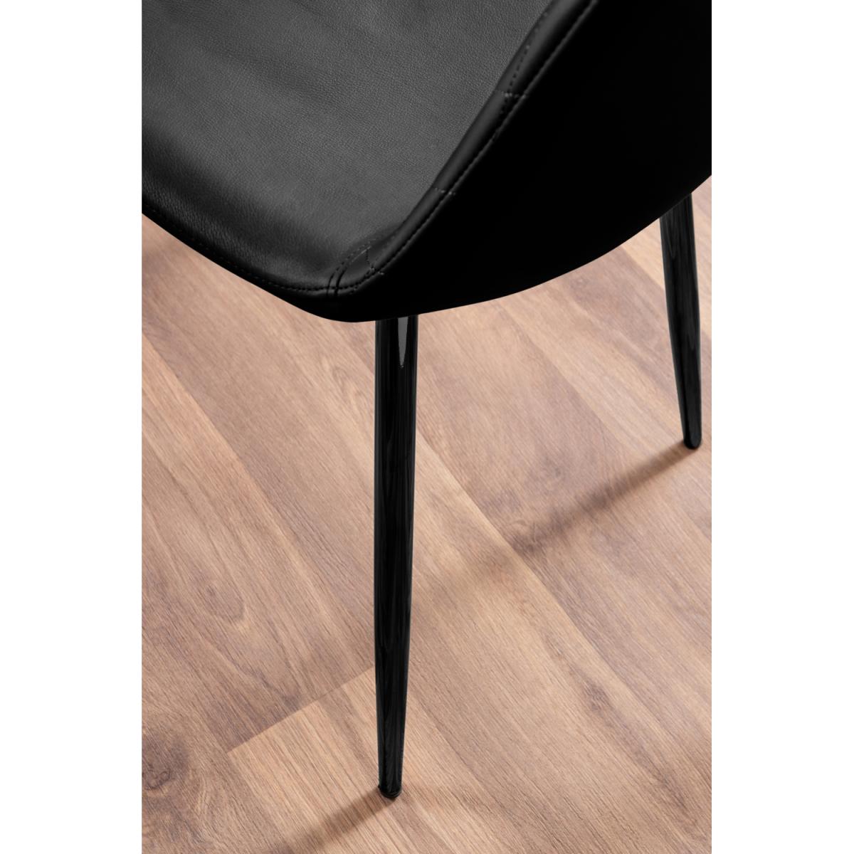 Anders Honey Solid Wood Dining Table  6 Corona Black Leg Chairs - Black – image 12