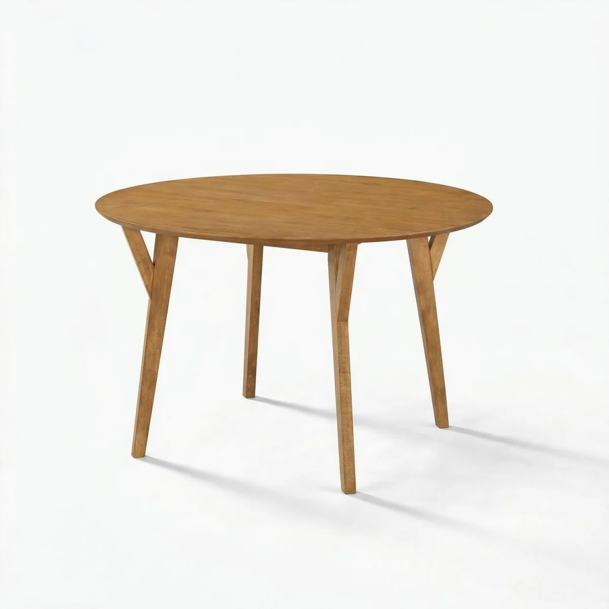 Lynton Walnut Effect Round Wood Dining Table 4 Lynton Chairs - Walnut – image 9