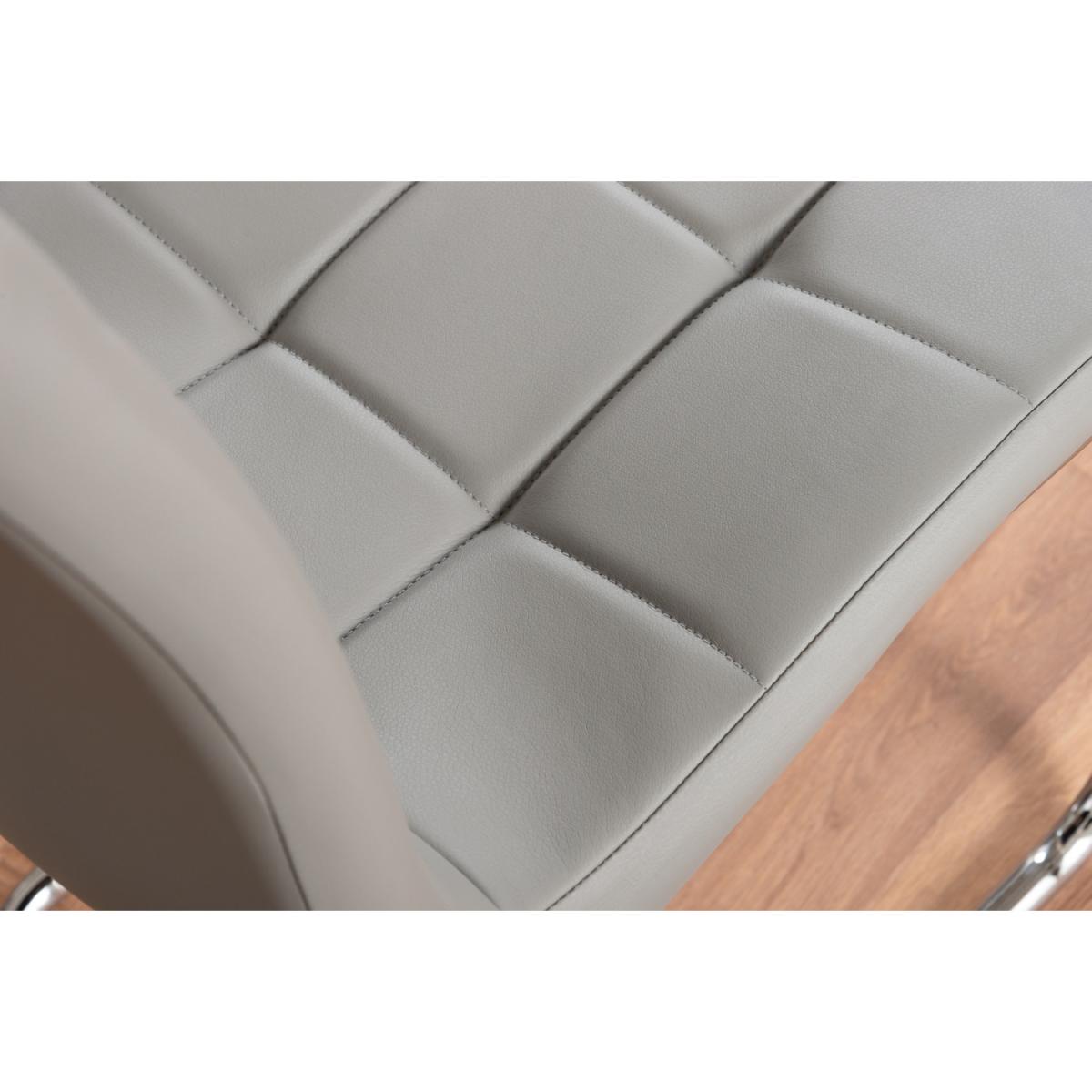 Imperia 4 Modern White High Gloss Dining Table and 4 Murano Chairs Set - Grey – image 13