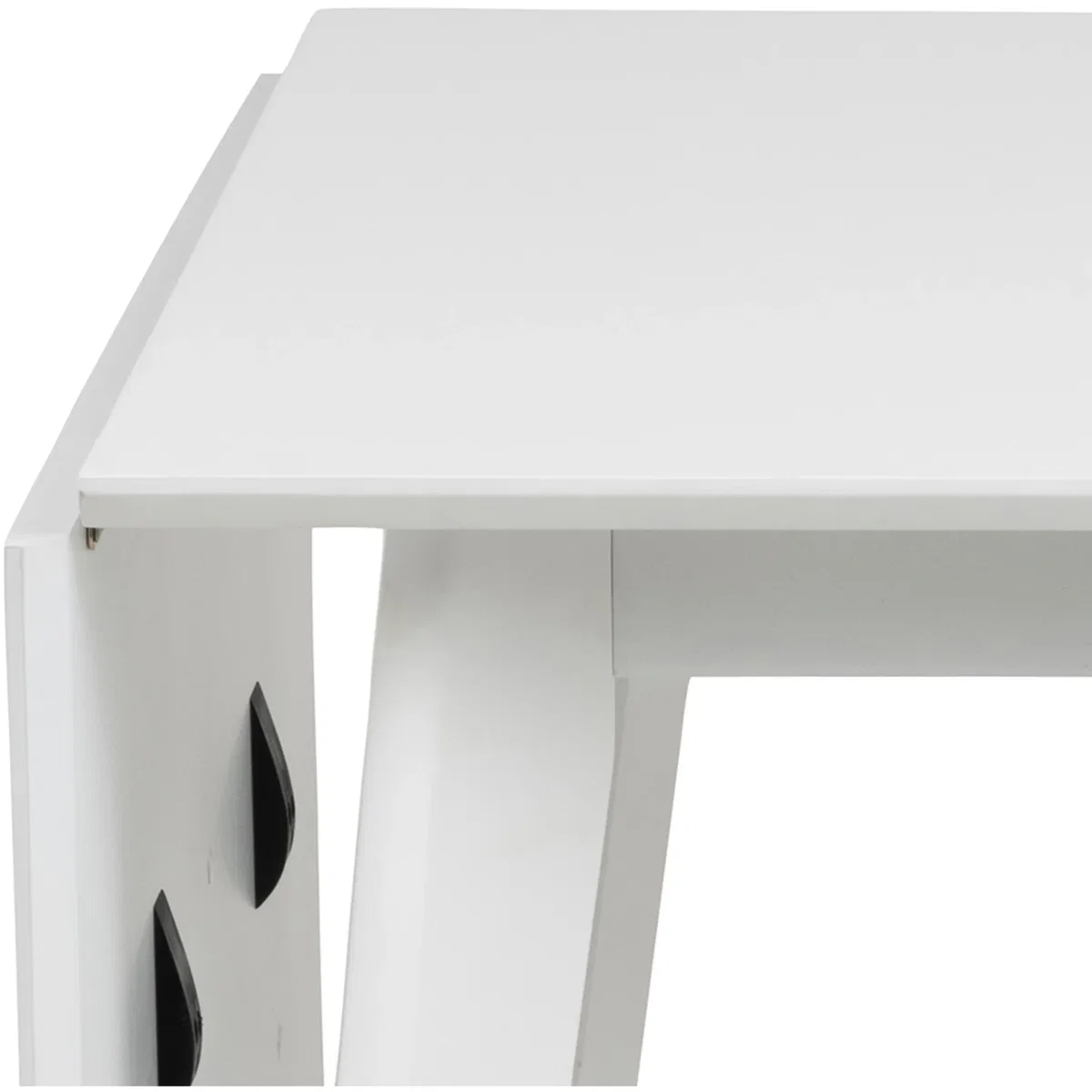 Roxby Square Dining Table in White 120x80cm includes 2 Roxby Dining Chairs in White - White – image 7