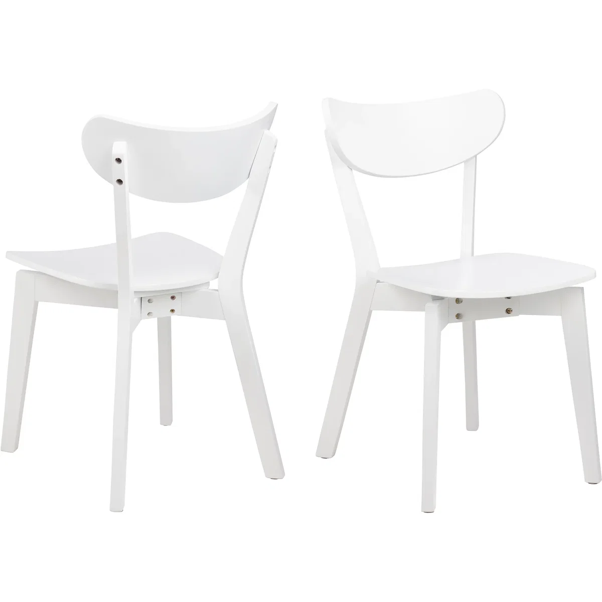 Roxby Square Dining Table in White 120x80cm includes 2 Roxby Dining Chairs in White - White – image 8