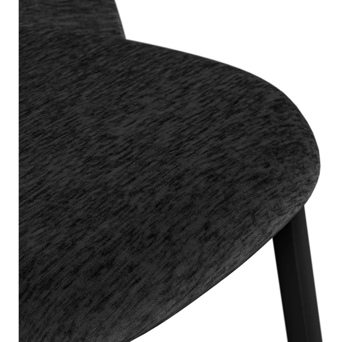 Calne Concrete Table W Blk Leg+ Raye Velvet Dining Chair Set Of 4 - Beige – image 14