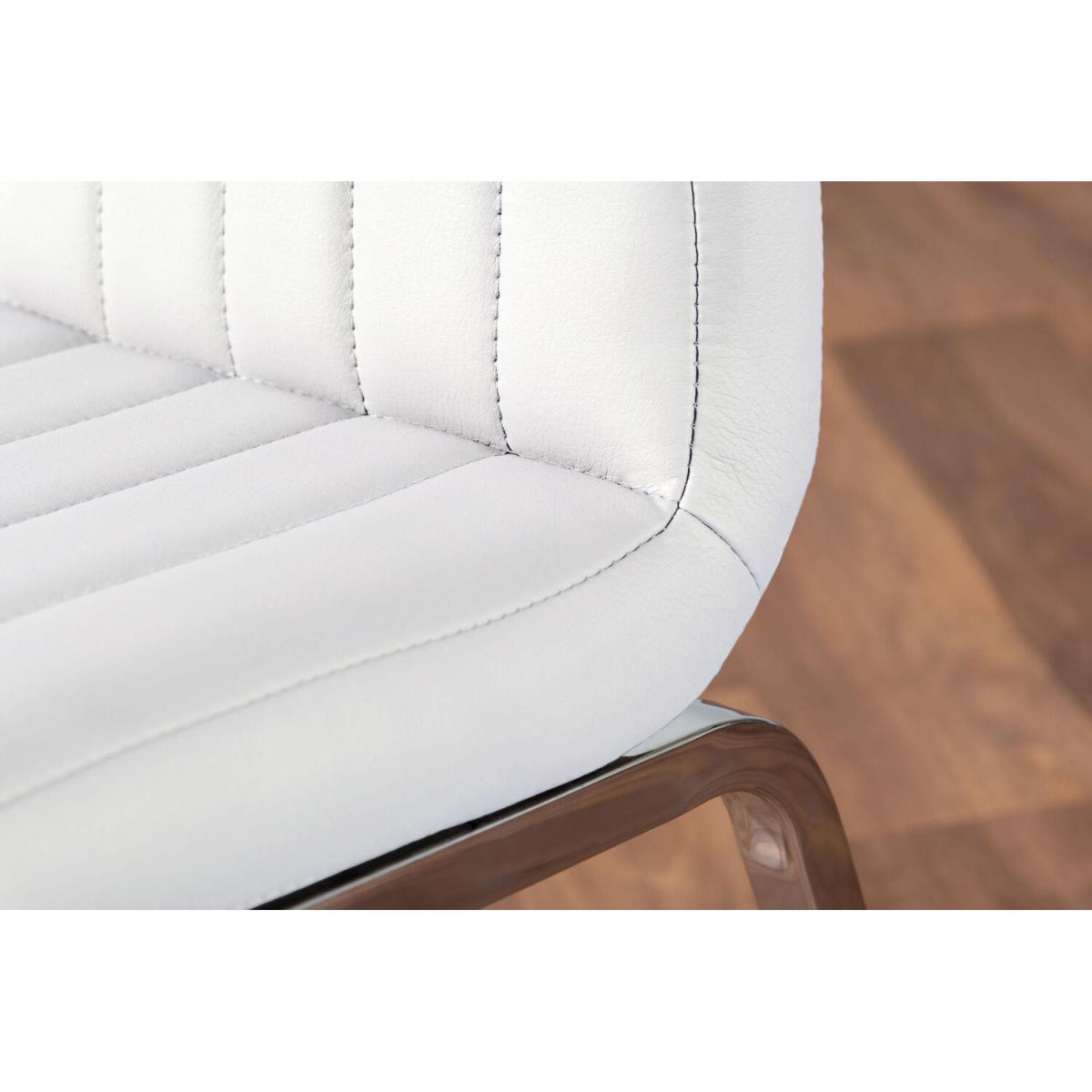 Kylo White High Gloss Dining Table and 4 Isco Chairs - White – image 10